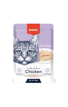 Wanpy Pouch Tavuklu & Yengeçli Yaş Kedi Maması 85 G Wanpy Pouch Tavuklu & Yengeçli Yaş Kedi Maması 85 G
