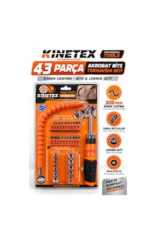 43 Parça Akrobat Bits Tornavida Seti 300 Mm Esnek Uzatmalı Lokma Ve Uç Seti 43 Parça Akrobat Bits Tornavida Seti 300 Mm Esnek Uzatmalı Lokma Ve Uç Seti