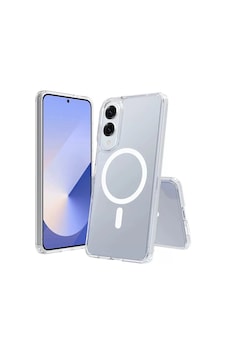 Samsung Uyumlu Galaxy S25 Edge Kılıf M-safe Şarj Özellikli Şeffaf Sert Pc Zore Embos Kapak Samsung Uyumlu Galaxy S25 Edge Kılıf M-safe Şarj Özellikli Şeffaf Sert Pc Zore Embos Kapak