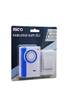 İbico İ11-014 Kapı Zili Pil 2aa Düğme 23a 16 Farklı Melodi 50mt Çekim Alanı Pilli Wireles Kablosuz