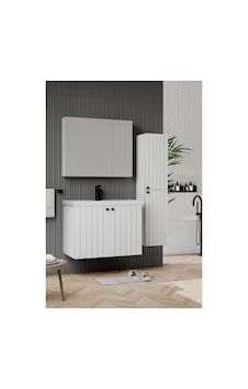 Paris 80 Cm Beyaz Banyo Dolabı Beyaz Paris 80 Cm Beyaz Banyo Dolabı Beyaz