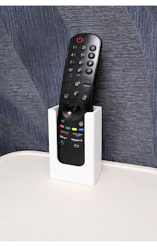 Duvara Monte Kumanda Tutacağı 5,5x3 Cm İç Ölçü -2 Adet-yapışkanlı Tv, Klima Kumandası Aparatı. Beyaz - 815805237 Beyaz