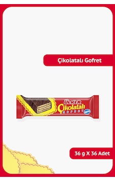 Ülker Çikolatalı Gofret 36 G 36 Adet-14 Ülker Çikolatalı Gofret 36 G 36 Adet-14