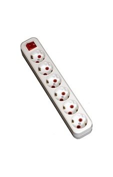 Eminsan Anahtarlı Klemensli Grup Priz 6'lı