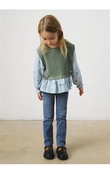 Mayoral Kız Çocuk Basic Denim Kot Pantolon Mavi 577 Mayoral Kız Çocuk Basic Denim Kot Pantolon Mavi 577