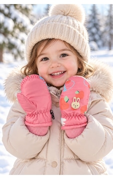 Miniko Kids Kitti 420-23 Kız 1-3 Kar Kayak Eldiveni Pembe Miniko Kids Kitti 420-23 Kız 1-3 Kar Kayak Eldiveni Pembe
