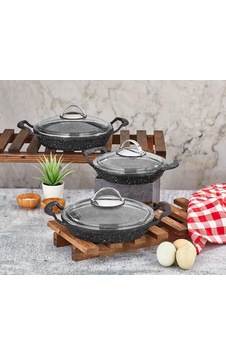 Iron Döküm Granit Sahan Set Çok Renkli