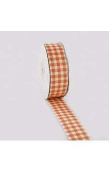 Kare Ekoseli Grogren Kurdela 25 Mm Turuncu Renk Kare Ekoseli Grogren Kurdela 25 Mm Turuncu Renk