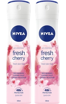 Nivea Fresh Cherry Kadın Sprey Deodorant 2 x 150 ML
