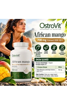 Ostrovit African Mango Appetite Control & Blood Sugar Vege 60 Capsules Ostrovit African Mango Appetite Control & Blood Sugar Vege 60 Capsules