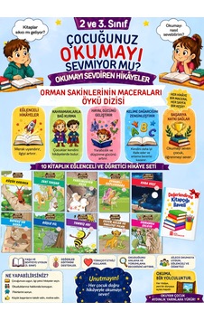 3. Sınıflar İçin Eğlenceli Rengarenk Kitap Okumayı Sevdiren 10'lu Öykü Seti 3. Sınıflar İçin Eğlenceli Rengarenk Kitap Okumayı Sevdiren 10'lu Öykü Seti