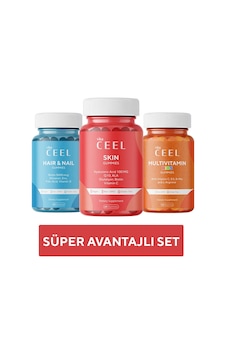 3'lü Cilt , Saç&tırnak Ve Çocuk Gummy Vegan Çiğnenebilir Vitamin 3'lü Cilt , Saç&tırnak Ve Çocuk Gummy Vegan Çiğnenebilir Vitamin
