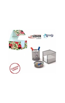 3 Lü Kalemlik Seti Metal Gri Perfore +küp Not Kağıdı 84x84x48 MM N11.24490 3 Lü Kalemlik Seti Metal Gri Perfore +küp Not Kağıdı 84x84x48 MM N11.24490