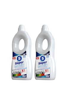 Süpermatik 3'ü 1 Arada %100 Yerli Üretim Sıvı Çamaşır Deterjanı 1500ml 2 Adet 3 L Süpermatik 3'ü 1 Arada %100 Yerli Üretim Sıvı Çamaşır Deterjanı 1500ml 2 Adet 3 L