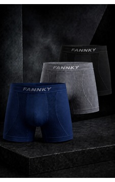Fit Women Erkek Rahat Esnek Seamless 3 Lü Boxer Füme Fit Women Erkek Rahat Esnek Seamless 3 Lü Boxer Füme