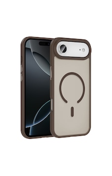 Apple Uyumlu iPhone 17 Air Kılıf Kablosuz Şarj Özellikli Mat Arka Yüzey Sio Kapak Desert Titanyum