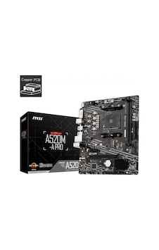 Msı A520m-a Pro Ddr4 4600mhz 1xhdmı 1xdvı 1xm.2 Usb 3.2 Matx Am4 Amd Am4 5000/4000/3000 Serileri İle Uyumlu Msı A520m-a Pro Ddr4 4600mhz 1xhdmı 1xdvı 1xm.2 Usb 3.2 Matx Am4 Amd Am4 5000/4000/3000 Serileri İle Uyumlu