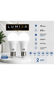 10 Watt 810 Lm Beyaz Renk Ampul 3 Adet