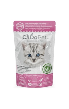 Cadopet Tavuk Etli Yavru Kedi Pouch Yaş Mama Grain Free 85 G Cadopet Tavuk Etli Yavru Kedi Pouch Yaş Mama Grain Free 85 G