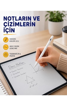 Yüksek Hassasiyetli Eğim Sensörlü Dijital Kalem Usb-c Hızlı Şarjlı Yeni Nesil Standart Yüksek Hassasiyetli Eğim Sensörlü Dijital Kalem Usb-c Hızlı Şarjlı Yeni Nesil Standart