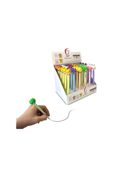 Maskot Başlıklı Uçlu Kalemler Yeşl Maskot Başlıklı Uçlu Kalemler Yeşl