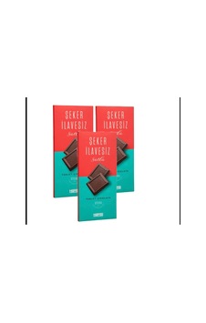 Şeker Ilavesiz Çikolata 100 Gr - 3 Adet Şeker Ilavesiz Çikolata 100 Gr - 3 Adet