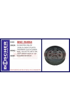 Bsc 264864-99 Eksantrik Dişlisi Astra H-j Zafira B-vectra C 1.9 Dth-dtj Insignia A-astra J-zafira C 2.0 Dth-dtj Doblo-linea-freemont-ducato-boxer-jumper-500l Alfa Romeo Gıulıetta Mito 156 2.0 Hdi-mtj 55264864-55183529-55566013 Bsc 264864-99 Eksantrik Dişlisi Astra H-j Zafira B-vectra C 1.9 Dth-dtj Insignia A-astra J-zafira C 2.0 Dth-dtj Doblo-linea-freemont-ducato-boxer-jumper-500l Alfa Romeo Gıulıetta Mito 156 2.0 Hdi-mtj 55264864-55183529-55566013