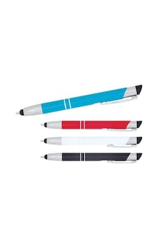 Mikro Dokunmatik Metal Basmalı Tükenmez Kalem 1001d - 2 Adet Mavi Mikro Dokunmatik Metal Basmalı Tükenmez Kalem 1001d - 2 Adet Mavi