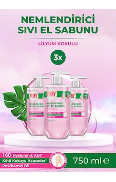 Sıvı El Sabunu Lilyum Kokulu 3 X 750 Ml Sıvı El Sabunu Lilyum Kokulu 3 X 750 Ml