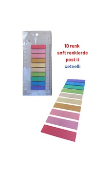 Post-it Sticky Notes Şeffaf Renkli Yapışkan Not Defteri Etiketi Yer Imleri