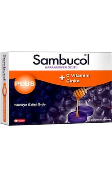 Sambucol Plus Kara Mürver Ekstresi 20 Pastil Sambucol Plus Kara Mürver Ekstresi 20 Pastil
