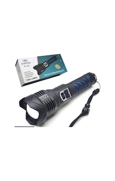 Everton Rt-397 Metal Fener 1000 Lümen Şarjlı 50w Su Geçirmez Parlaklık Ayarl Led Gösterge Everton Rt-397 Metal Fener 1000 Lümen Şarjlı 50w Su Geçirmez Parlaklık Ayarl Led Gösterge