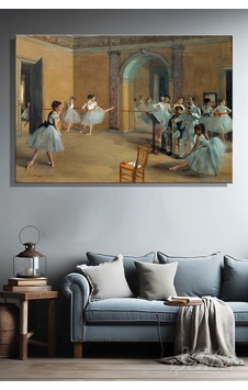 Edgar Degas'ın "peletier Caddesi'ndeki Operanın Dans Foyeri" Adlı Eseri Yatay Kanvas Tablo 4330 Çok Renkli Edgar Degas'ın "peletier Caddesi'ndeki Operanın Dans Foyeri" Adlı Eseri Yatay Kanvas Tablo 4330 Çok Renkli