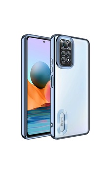 Xiaomi Redmi Note 11 Global Kılıf Kamera Korumalı Logo Gösteren Zore Omega Kapak Sierra Mavi Xiaomi Redmi Note 11 Global Kılıf Kamera Korumalı Logo Gösteren Zore Omega Kapak Sierra Mavi
