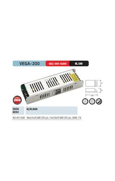 Horoz Vega-200 17A 200W Led Trafosu Horoz Vega-200 17A 200W Led Trafosu