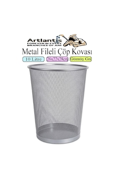 Renkli Çöp Kovası Paslanmaz Çelik Fileli 1 Adet Ofis Büro Okul Çöp Kovası Metal Delikli Kolay Kullanım Gümüş Renkli Çöp Kovası Paslanmaz Çelik Fileli 1 Adet Ofis Büro Okul Çöp Kovası Metal Delikli Kolay Kullanım Gümüş