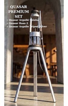 Quasar Premium Nargile Seti Silver Quasar Premium Nargile Seti Silver