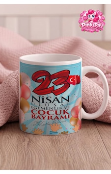 23 Nisan Özel Gökyüzü Coşkusu Baskılı Kupa Beyaz 23 Nisan Özel Gökyüzü Coşkusu Baskılı Kupa Beyaz