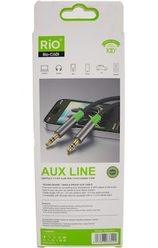 Rio Tech Lightning Aux Ses Kablosu 150 Cm Tangle Proof Esnek Pvc Rio Tech Lightning Aux Ses Kablosu 150 Cm Tangle Proof Esnek Pvc