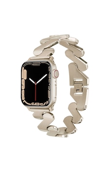 Watch 44mm Kordon Uyumlu Krd-80 Metal Strap Kayış Omsy- Starlight Watch 44mm Kordon Uyumlu Krd-80 Metal Strap Kayış Omsy- Starlight