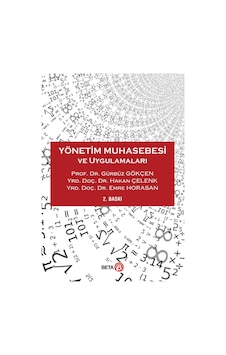 Yönetim Muhasebesi Ve Uygulamaları Yönetim Muhasebesi Ve Uygulamaları