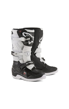 Alpinestars Tech 7s Kros Çocuk Motosiklet Botu Siyah Beyaz