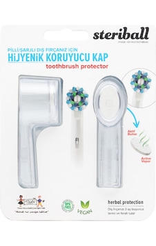 Steriball Pilli Veya Şarjlı Diş Fırçaları İçin Hijyenik Diş Fırçası Kabı - Şeffaf Steriball Pilli Veya Şarjlı Diş Fırçaları İçin Hijyenik Diş Fırçası Kabı - Şeffaf