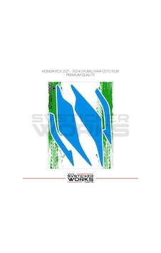 Honda Pcx Far Filmi Sticker Şeffaf Folyo 2021 - 2024 Kalın Model Mavi Honda Pcx Far Filmi Sticker Şeffaf Folyo 2021 - 2024 Kalın Model Mavi