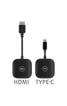 Kablosuz Görüntü Aktarıcı Type-c - 1080p 60hz, Usb-c Tx-rx, Tak Çalıştır, Tv-pc Bağlantı Kiti Kablosuz Görüntü Aktarıcı Type-c - 1080p 60hz, Usb-c Tx-rx, Tak Çalıştır, Tv-pc Bağlantı Kiti