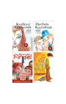 Kraliçeyi Kurtarmak+haritada Kaybolmak+bunun Adı Findel+35 Kilo Tembel Teneke 4 Kitap Set Kraliçeyi Kurtarmak+haritada Kaybolmak+bunun Adı Findel+35 Kilo Tembel Teneke 4 Kitap Set