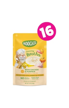 Moochıe Tavuklu ve Bal Kabaklı Yetişkin Kedi Çorbası 16 x 40 G Moochıe Tavuklu ve Bal Kabaklı Yetişkin Kedi Çorbası 16 x 40 G