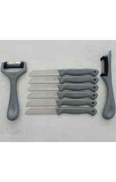 Solingen 6'lı Meyve-sebze-doğrama Bıçağı Ve 2'li Soyacak 8'li Set Gri Metal Solingen 6'lı Meyve-sebze-doğrama Bıçağı Ve 2'li Soyacak 8'li Set Gri Metal