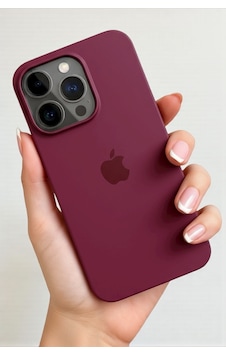 Iphone 16 Pro Max Uyumlu Kılıf Logolu Lansman Soft Yumuşak Içi Kadife Silikon Kapak Bordo Iphone 16 Pro Max Uyumlu Kılıf Logolu Lansman Soft Yumuşak Içi Kadife Silikon Kapak Bordo