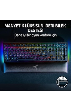 Razer Blackwidow V4 Yeşil Anahtar - Chroma Rgb Mekanik Oyun Klavyesi - Razer Snap Tap Tıklamalı Mekanik Anahtarlar, 6 Özel Makro Tuşu, Avuç İçi Dayanağı Tr Düzeni Siyah Razer Blackwidow V4 Yeşil Anahtar - Chroma Rgb Mekanik Oyun Klavyesi - Razer Snap Tap Tıklamalı Mekanik Anahtarlar, 6 Özel Makro Tuşu, Avuç İçi Dayanağı Tr Düzeni Siyah